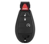 aqxreight Keyless Entry Remote 433Hz Uncut Key for | ABS Shell, Built-in Button Battery, 433Hz Frequency, Car Key Fob, 1500 2500 3500 4500 Fitment