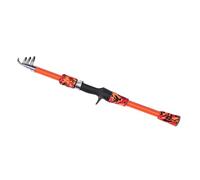 aqxreight Kids Fishing Pole 165cm Telescopic Fishing Rod Spinning for Children Child Ages 5-12 Rod for Saltwater Travel of the K-type Ring Reinforced High Material with (Orange)