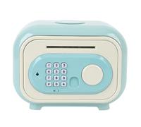 aqxreight Kids Piggy Bank Unbreakable Password Saving Box Automatic Rolling Electronic Safe Piggy Bank for Boys Girls with Sticker Pink Withdrawing a Storing and Savings Design Kids (Green)