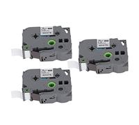 aqxreight Label Maker Tape 18mm Width 8M Length Black On White Label Maker Refills for TZe 141 for TZe 241 for 541 for 641 White Box of 3 Drop Wear is High The Design Refills (Box of 3)