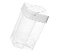aqxreight Large Particle Seasoning Jar, Salt Sugar Dispenser with Double Open Lid, Plastic Sealed Container for Kitchen Cooking