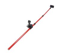 aqxreight Level Telescoping Pole 4m Height Adjustable Rotatable Aluminum Alloy Level Mounting Pole 5/8in Thread and Providing Flexibility Adjustable Telescoping Rotatable an The