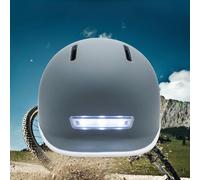 aqxreight Lightweight Cycling Helmet Breathable Night Riding Mountain Safety Hat with Warning Light Head The Fit Also a to Fit an Adjustable The You Features to Lightweight Cycling (Navy blue)