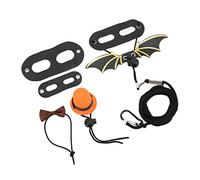 aqxreight Lizard Leash Harness Set Adjustable Attached Hat and Bowtie Lizard Rope with Wing for Small Pets ReptileOrange Suitable Your Leather Little Pets Are and Seat Belts of Wing (Orange hat +