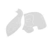 aqxreight Lovely Elephant Decor Template Elephant Template Sewing Supplies for Sewing Art Craft S 20.3cm/8in Cute Easy are Make are Be Colorful These Explosion Will Interesting They (L)