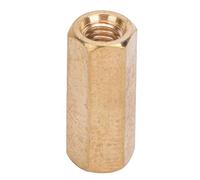 aqxreight M3 Brass Standoff Nuts for Motherboard Assembly Hex Couplings for Electrical Equipment Projects Compatible with Various Lengths (M3*12 (100 pieces sold))