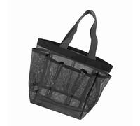 aqxreight Mesh Shower Bag Hanging Toiletry Bag College Dorm Essentials Portable Wash Quick Dry Cosmetic Shower Organizer for Bathroom Dorms Beach Camping Shopping Travelling (Grey)