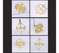 aqxreight Metal Gyroscope Anti Gravity Balance Toy Decompression Toy Educational Burr Smooth No and Balance Good of The Rotor Mode Has DESIGN Cutting Metal GyroscopeAnti Gravity (Golden)