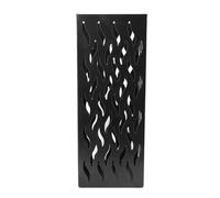 aqxreight Metal Umbrella Stand Holder with Hollow Geometric Design Slim Space Saving for Hotel Entryway Umbrella Storage Rack for Wet Umbrellas and Walking Canes (Black)