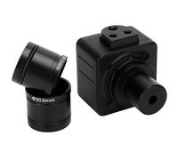 aqxreight Microscope Camera USB HD CMOS Digital Electronic Eyepiece Camera with Mount Adapter 5MP for Education Research and Analysis with Clear Images Simple