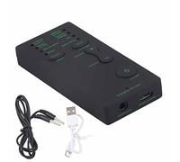 aqxreight Mini Voice Changer Device with 7 Voice Effects - Portable Sound Card for Phone, Computer, Gaming - Plug & Play 3.5mm Converter