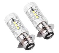aqxreight Motorcycle 80W Super Bright Conversion LED Headlight Light Bulb White Light for Safe Night Riding