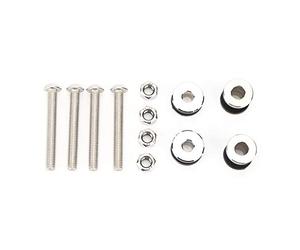 aqxreight Motorcycle Docking Hardware Kit Detachable Sissy Bar Rack | Metal Construction, Resistant, Use Without Saddlebags, Mounting Screws for XL883 Models