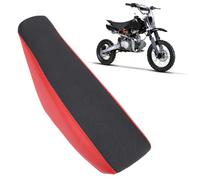 aqxreight Motorcycle Flat Tall Foam Seat with Shock Absorption and Breathable Design for CRF50 50 90 110 125 150 160 Pit Dirt Bike (Red)