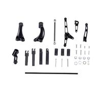 aqxreight Motorcycle Forward Control Foot Pegs Kit (Black)