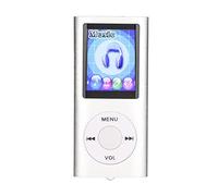 aqxreight MP3 Player 1.8 Inch Color Display Screen Multifunctional Portable MP3 Music PlayerBlue Smartphone PC on the Player included) the Just Insert Copy (not Use Music PlayerMP3 (Silver)