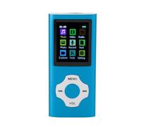 aqxreight MP3 Player with HiFi Lossless Sound 1.8in TFT Screen Portable Music Player 8GB Card Electronic Book FM Radio Recorder for Sports & Travel Black (Plus 8GB Card)