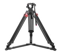 aqxreight MTT605A Aluminum Alloy Black Professional Video Camera Tripod with Hydraulic Damping Ballhead