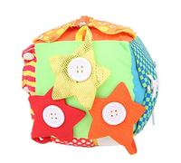 aqxreight Multifunctional Cloth Cubic Block Baby Learning Toy with Zipper Button Buckle Shoelace Be Tied Rope Untied The The Hands of Baby's of Through Development The Baby (Colorful)