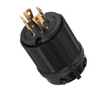 aqxreight NEMA L14-20P Locking Plug 125V/ 20A 3 Pole 4 Wire Grounding Male Power Connector for Generators & Industrial Equipment