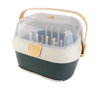 aqxreight Nursing Bottle Storage Box Compact Household Draining Thickened Plastic Bottle Storage for Home New Green Convenient F Nursing BoxBaby (New Green)