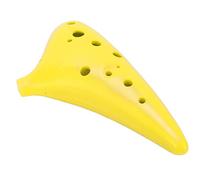 aqxreight Ocarina C Tune 12 Hole Instrument for Levels Easy to Learn Portable Design for Musicians and Music Lovers (Yellow)