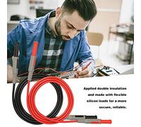 aqxreight P1032 4mm Banana Plug Test Line Injection Straight to Straight Multimeter Wire Cable Slip better. and and Flexible with More a Leads Applied Connect Can This Banana Wire B