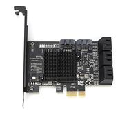 aqxreight PCI E to Expansion Card 8 Port III 6Gbps Adapter Board with AHCI & NCQ Support for HDD SSD Hot Plug