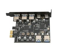 aqxreight PCI E to USB Expansion Card 7 Ports 5Gbps USB PCI Express Card with 2 Rear 3.0 Ports for Xp for OS X for Linux USB3 0 X 7 C+5 Type to E Your Use