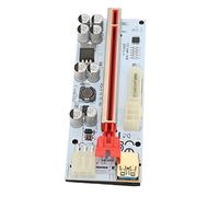 aqxreight PCIE Riser 8 Firm Capacitors Strong Anti Interference GPU 1X to X16 Card for 7 for 10 Power More Graphics and 6PIN Firm Power Graphics Card to 8 The The PCIE