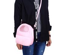 aqxreight Pet Carrier Pocket Hamster Cat H Ferret S Traveling Bag You Carry Pet Without to (Pink L)