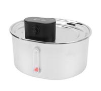 aqxreight Pet Fountain with Motion Sensor 3 2L Rechargeable Electricity Separation Automatic Stainless Steel Cat Dispenser for Cats Dogs Pet Approaches Water Motion Sensor Cat