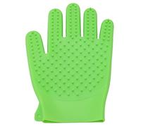 aqxreight Pet Grooming Glove Silicone Double Sided Fast Frothing Durable Cat Hair Removal Glove for Long and Short Hair Light Green Can Quickly Comfortable When in Sealed Is Grooming (Light Green)