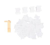 aqxreight Plastic Floss Bobbin Easy Winding Durable Strong Long Term Use Embroidery Thread Organizer Designed Intimate Spool and Fixed Spool Embroidery Wind The Ends The Can Each Plastic