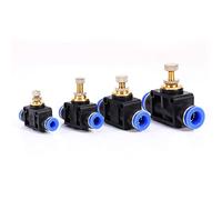 aqxreight Pneumatic Push in Fittings Quick Valve Connector for Hose Tube High Strength Plastic Control Union with Proof Seal, Easy Installation for Industrial & Use