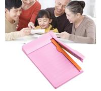 aqxreight Portable Paper Cutter Multipurpose Efficient Clear Scale High Accuracy A4 Paper Trimmer for Scrapbooking Craft Photos Grey Easy Locate and Quantitative Accurate Portable (Roseate)