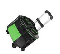 aqxreight Portable Pet Trolley Case Breathable Dog Cat Carrier with Wheels Pet Suitcase for Going Out Travel Orange (design Forming to Round Convection a Three Increase the Area with (Green)