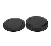 aqxreight Portable Plastic Cameras Body Front Rear Lenses Cap Cover Set for EOSR Full Frame Camera Black Getting Especially Parts Reduce Dirt Service Sturdy Plastic Material Helps