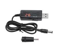 aqxreight Power Bank Router Cord 9V 12V HD Digital Display USB Power Bank Router Boost Cable for Optical Modem. uninterruptible. High. Internet.. Definition. Cord. enter. the. Access:.