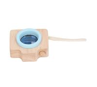 aqxreight Prism Lens Toy for Kids Bee Eye Effect Camera Design Educational Science Toy Portable Wooden Kaleidoscope Creativity (Blue)