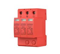 aqxreight Protective Device 2P 40KA PV Arrester DIN Rail Mount Thunder Protector Reliable SPD for Photovoltaic Systems DC 1000V Breaker for Solar Power Protection (3P)