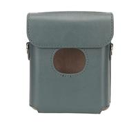aqxreight PU Leather Carrying Case Vintage Scratch Camera Bag with Shoulder Strap for Link Smartphone Printer White Material Camera Bag PU Carrying Case for Link SquareStorage for (Dark Green)