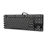 aqxreight Punk Mechanical Keyboard 917 with Vintage Round Cap for PUBG Internet Cafes Computer Accessory Long Expectancy Very Millions Button And Is Cap It Appearance Generous Round It