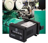 aqxreight Quartz Hour Meter - Time Counter for Engines & Generators - 10-80V Engine Hour Meter - Tracks Working Hours for Construction Machinery Compressors Pumps - Reliable Equipment