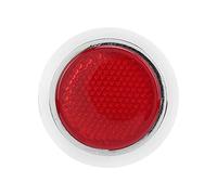 aqxreight Red Reflector 4 Pack ABS Trim Round Reflective Stickers for Car Motorcycle Body Safety Alert