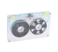 aqxreight Reel to Reel Blank Cassette Tape 46 Minutes Normal Bias Type I Ferric Low Noise High Output for Music Recording Vintage Visual Design with Metal Plated Wheels (Black)