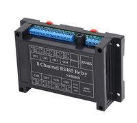 aqxreight Relay Module 8 Channel RS485 RTU Remote Control Switch DC 12V Accessory for Home Camera Useful Control Commands Commands Up SELF Have Designed to INTERLOCK MEMENTARY 6