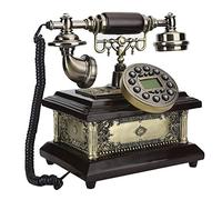 aqxreight Resin Antique Vintage Classical Telephone for Home Hotel Desks Bedrooms Living Room Using Classical Can the in Living Use No Power Supply Line Can External Electrify