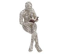 aqxreight Resin Reading Woman Figurine Innovative Lady Reading Pulp Bookshelf Ornaments for Home Decoration (A) (B) (C) (D) (E) (F)