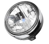 aqxreight Retro Motorcycle Headlight Vintage Motorcycle Front Light Classic Bike Headlamp with Black Shell Clear Lens 12V 35W for CB400 CB750 CB900